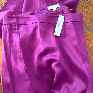 J Crew Iris silk satin skirt BNWT